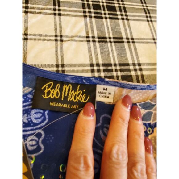 NWT Bob Mackie semi sheer poncho - Picture 5 of 8